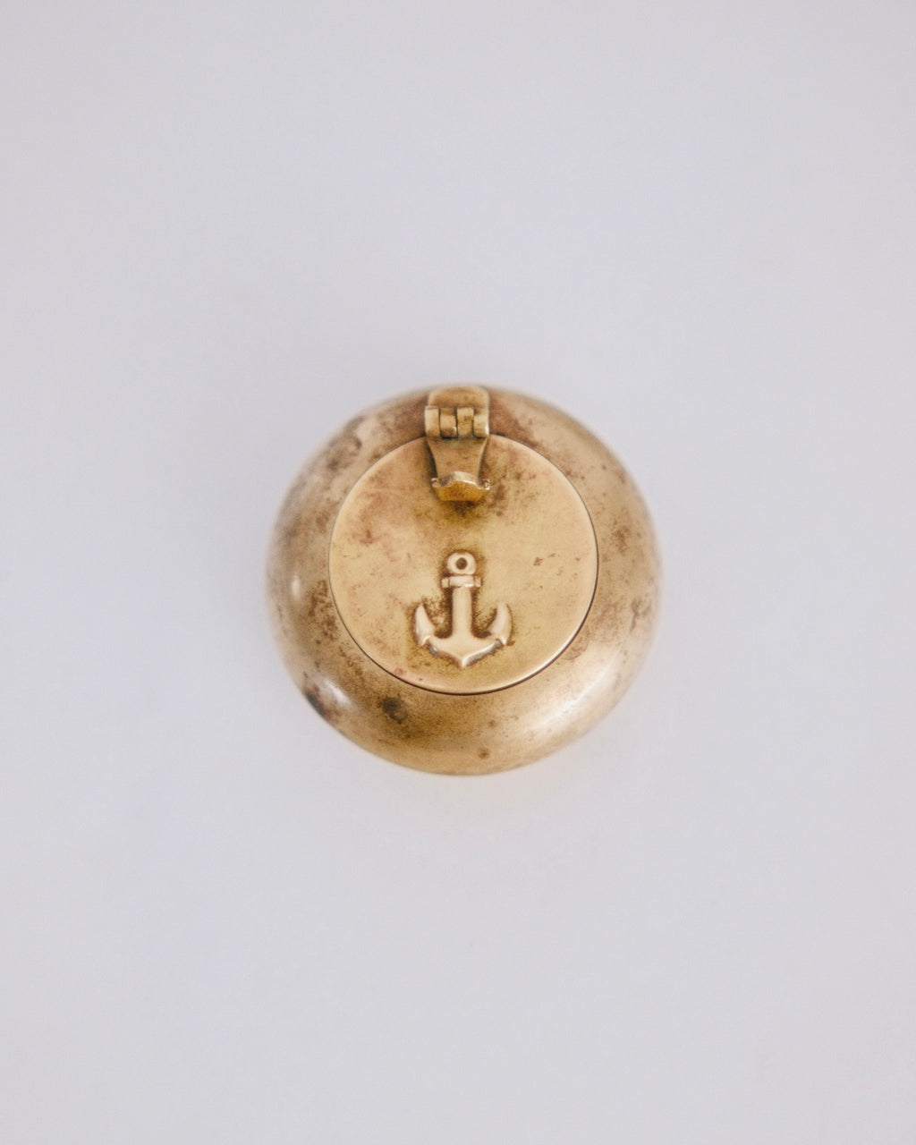 The Sailor's Companion | Vintage Brass Anchor Pocket Ashtray