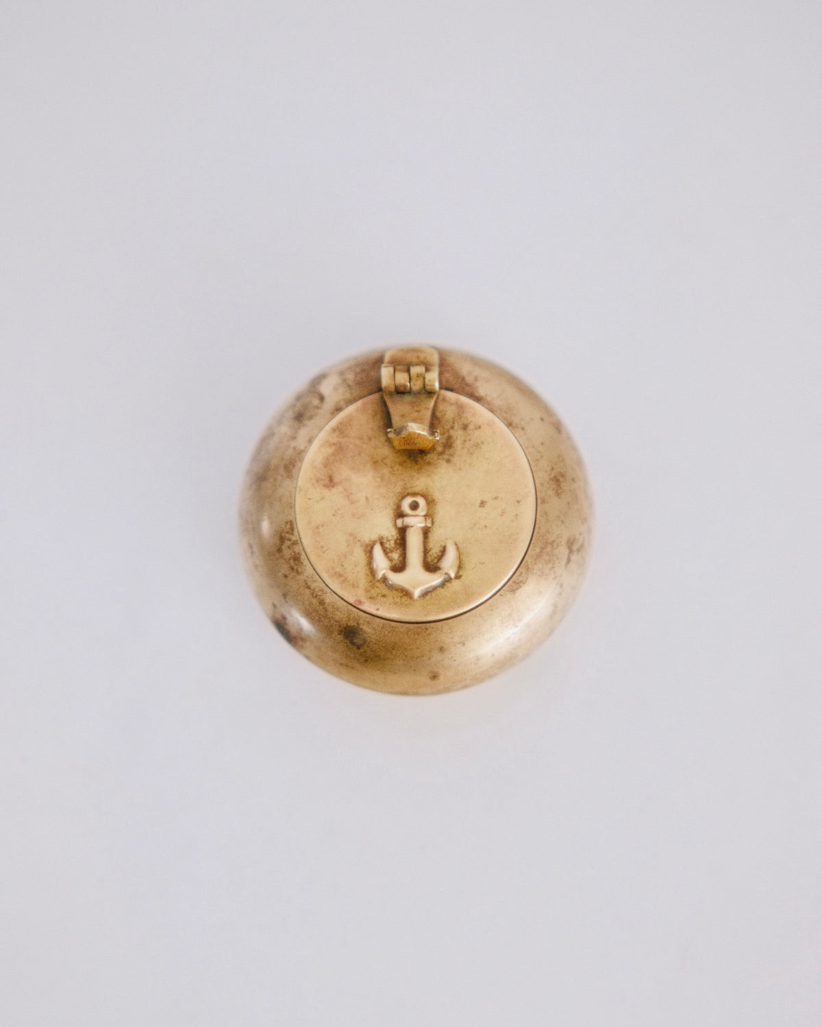 The Sailor's Companion | Vintage Brass Anchor Pocket Ashtray