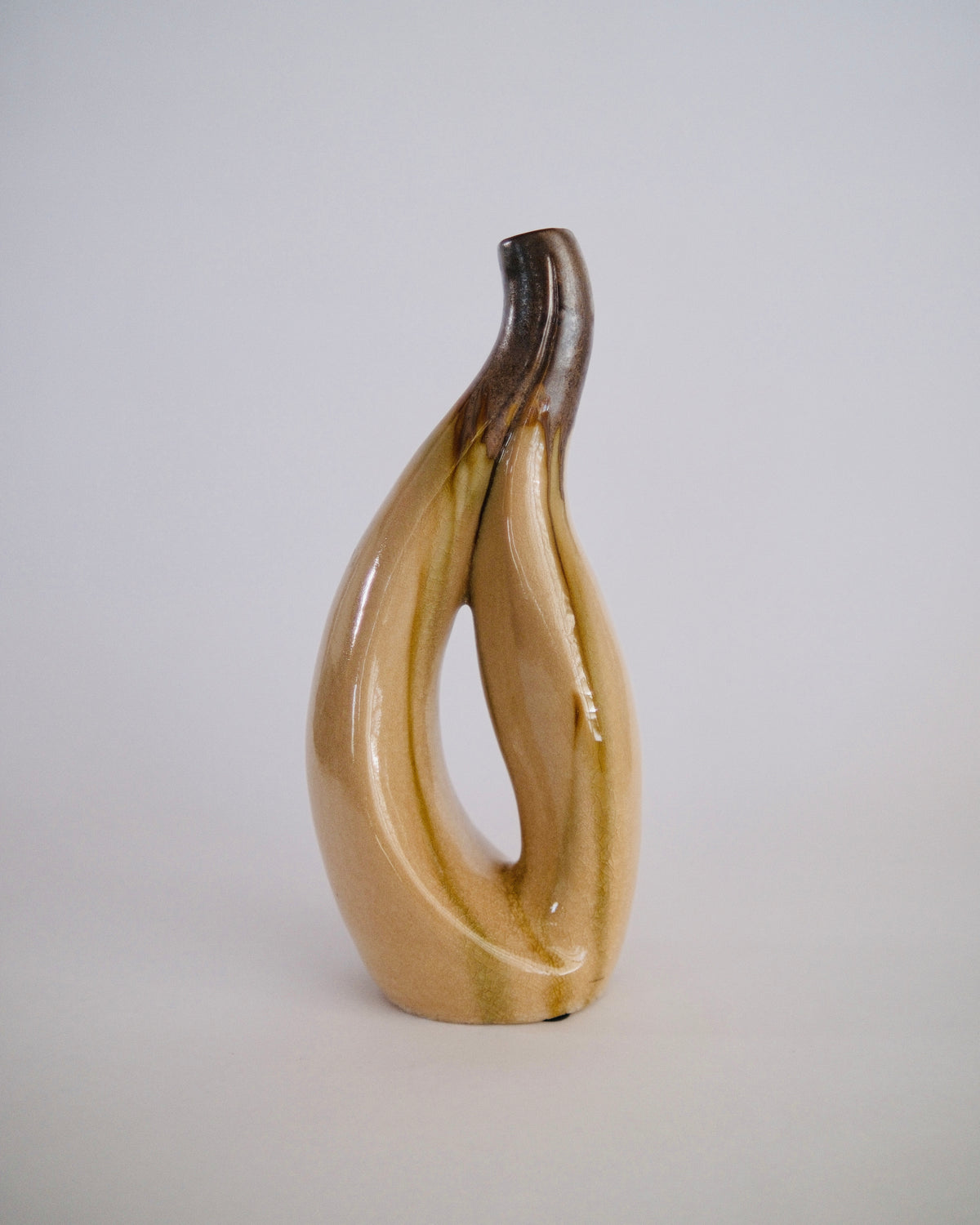 The Flame Vessel | Mid-Century Biomorphic Studio Pottery Sculptural Vase