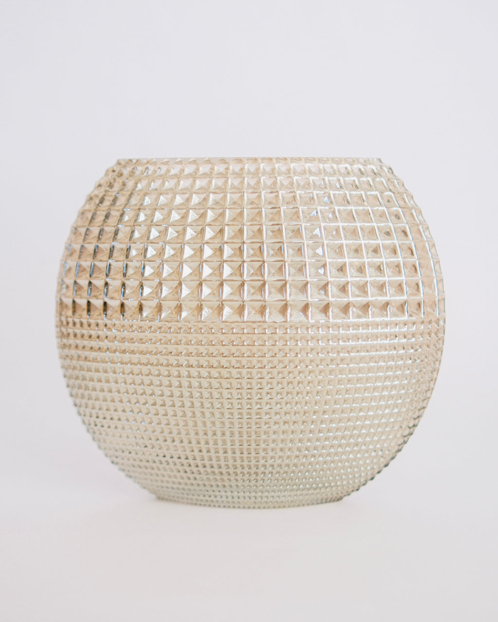 The Lens | 1980s Art Deco Revival Champagne Glass Pancake Vase