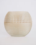 The Lens | 1980s Art Deco Revival Champagne Glass Pancake Vase