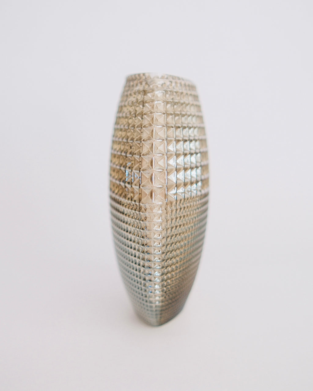 The Lens | 1980s Art Deco Revival Champagne Glass Pancake Vase
