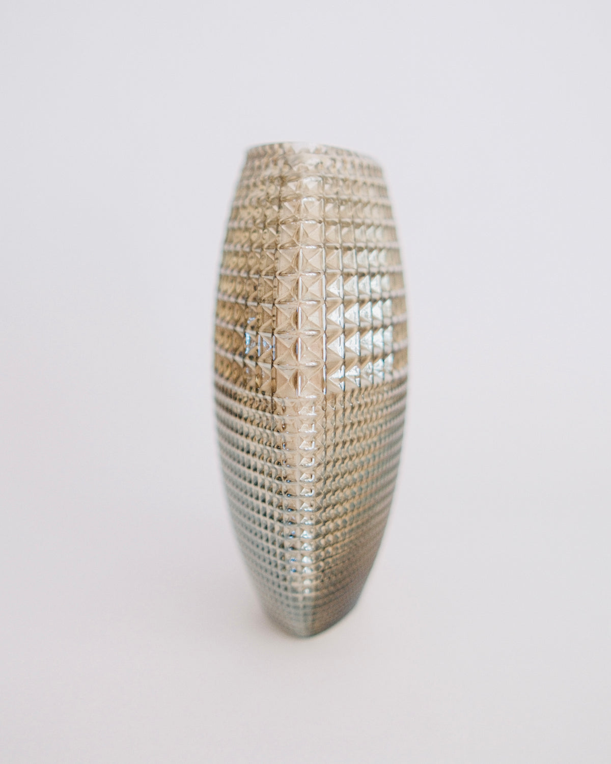The Lens | 1980s Art Deco Revival Champagne Glass Pancake Vase
