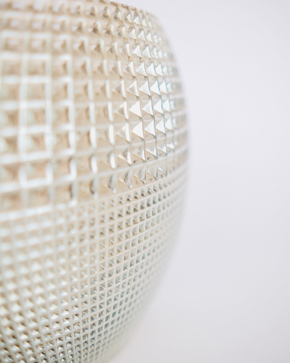 The Lens | 1980s Art Deco Revival Champagne Glass Pancake Vase
