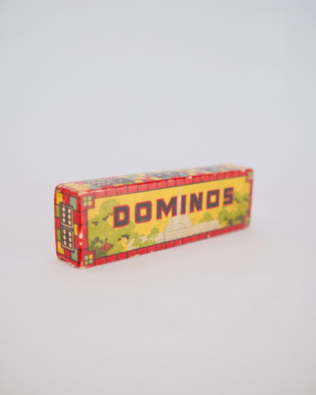 The Unplugged Table | Vintage Mid-Century Dominos Set in Original Graphic Box