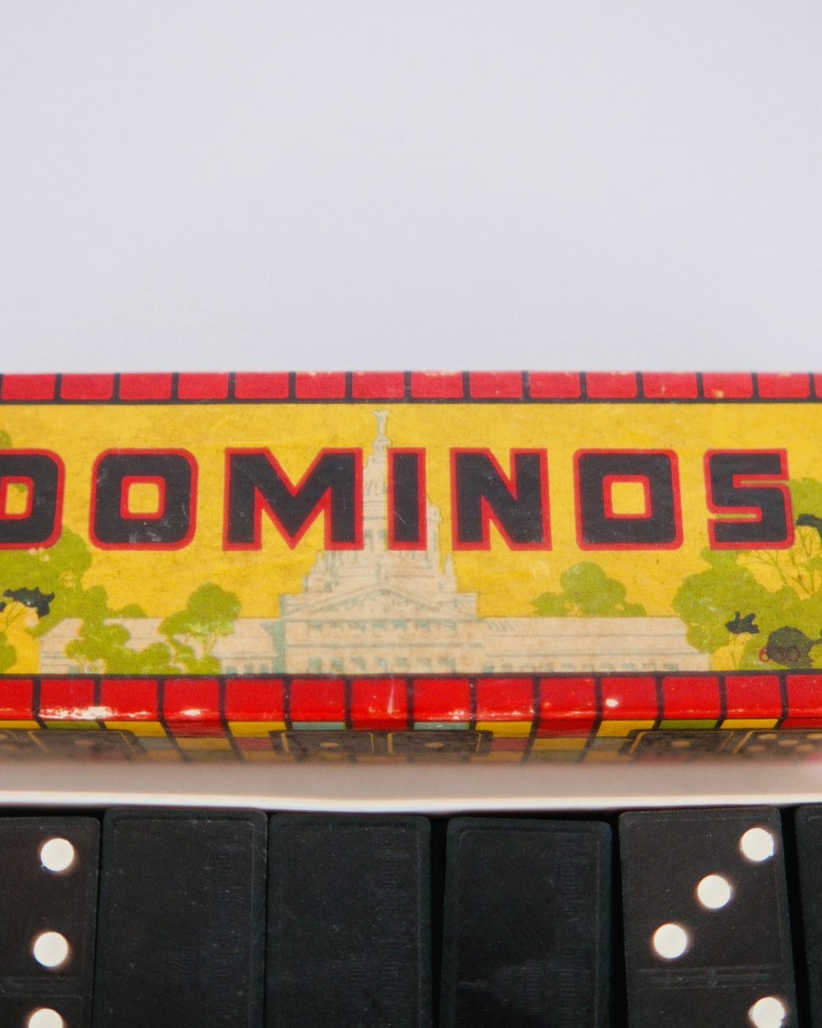 The Unplugged Table | Vintage Mid-Century Dominos Set in Original Graphic Box