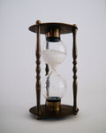 The Watchkeeper | Vintage Brass & Glass Sand Timer Hourglass