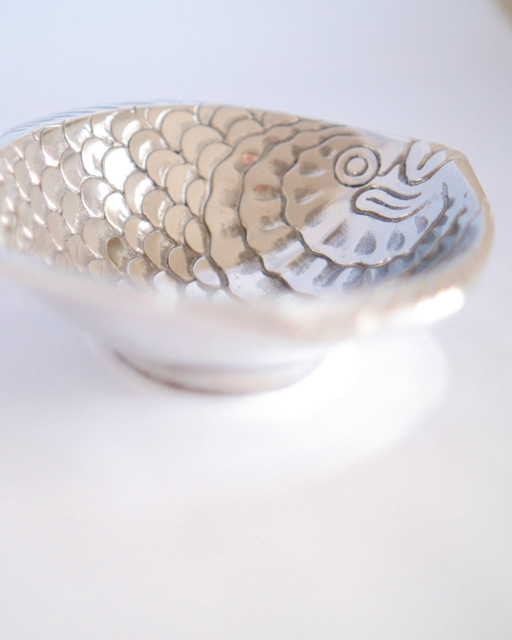 Hacienda Real Polished Mexican Pewter Fish Tray | Hand-Cast Serveware