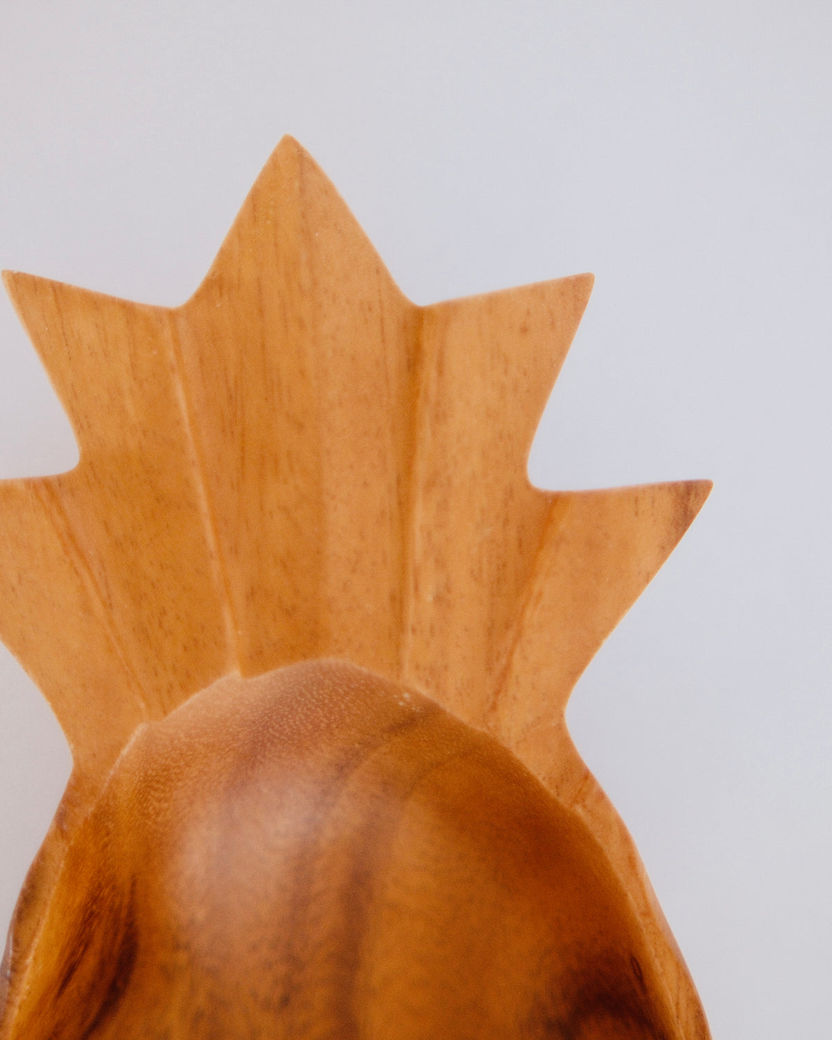 Mid-Century Hand-Carved Monkeypod Pineapple Serving Dish