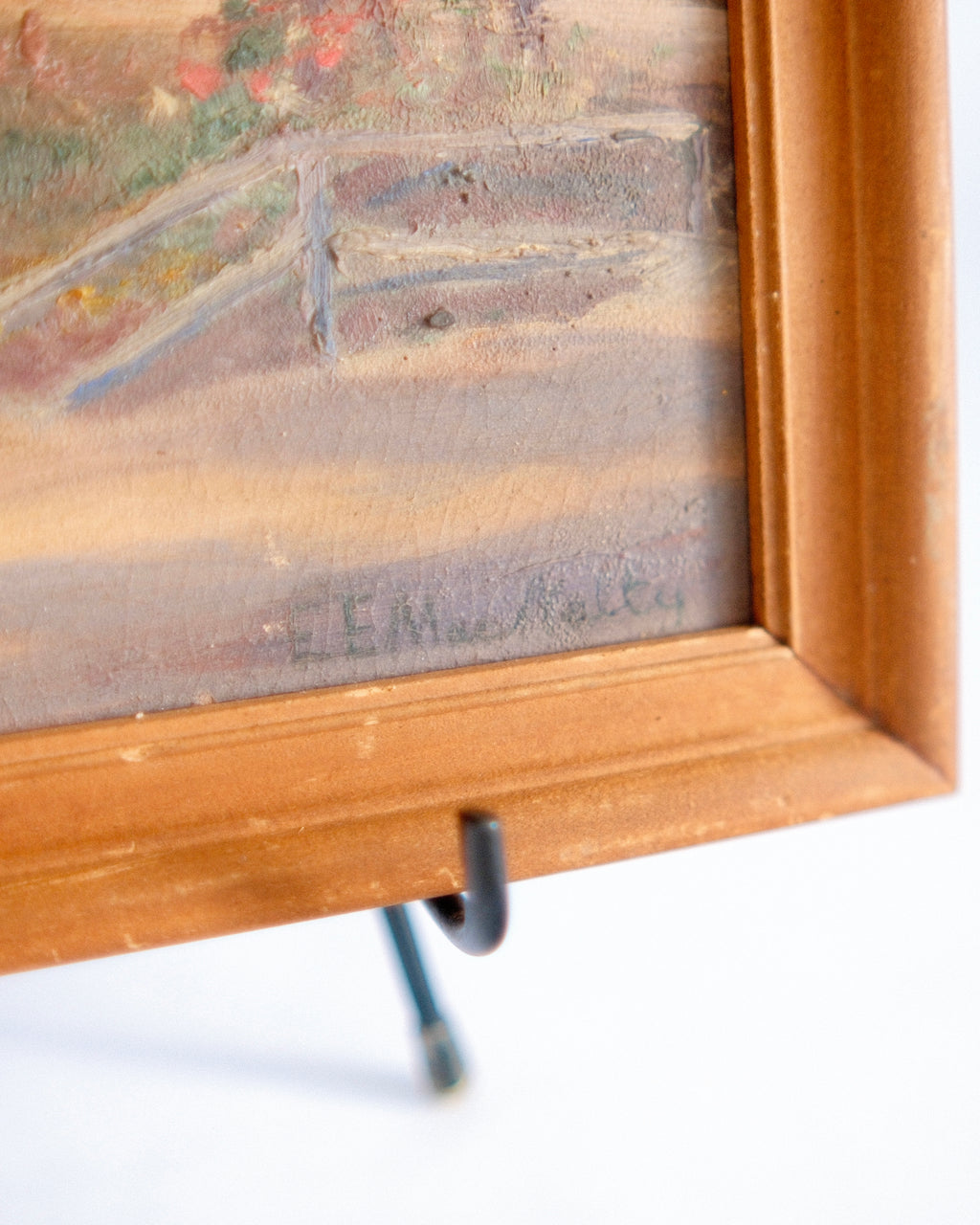 The Hidden Path | Framed Mid-Century Forest Painting by E. E. MacNelly