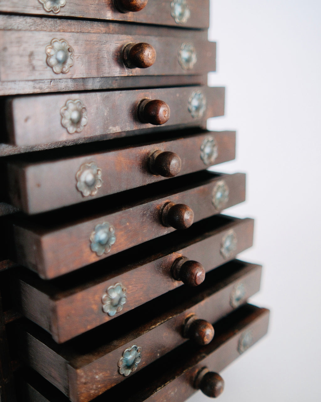 The Navigator’s Chest | Antique 8-Drawer Wooden Spice Cabinet