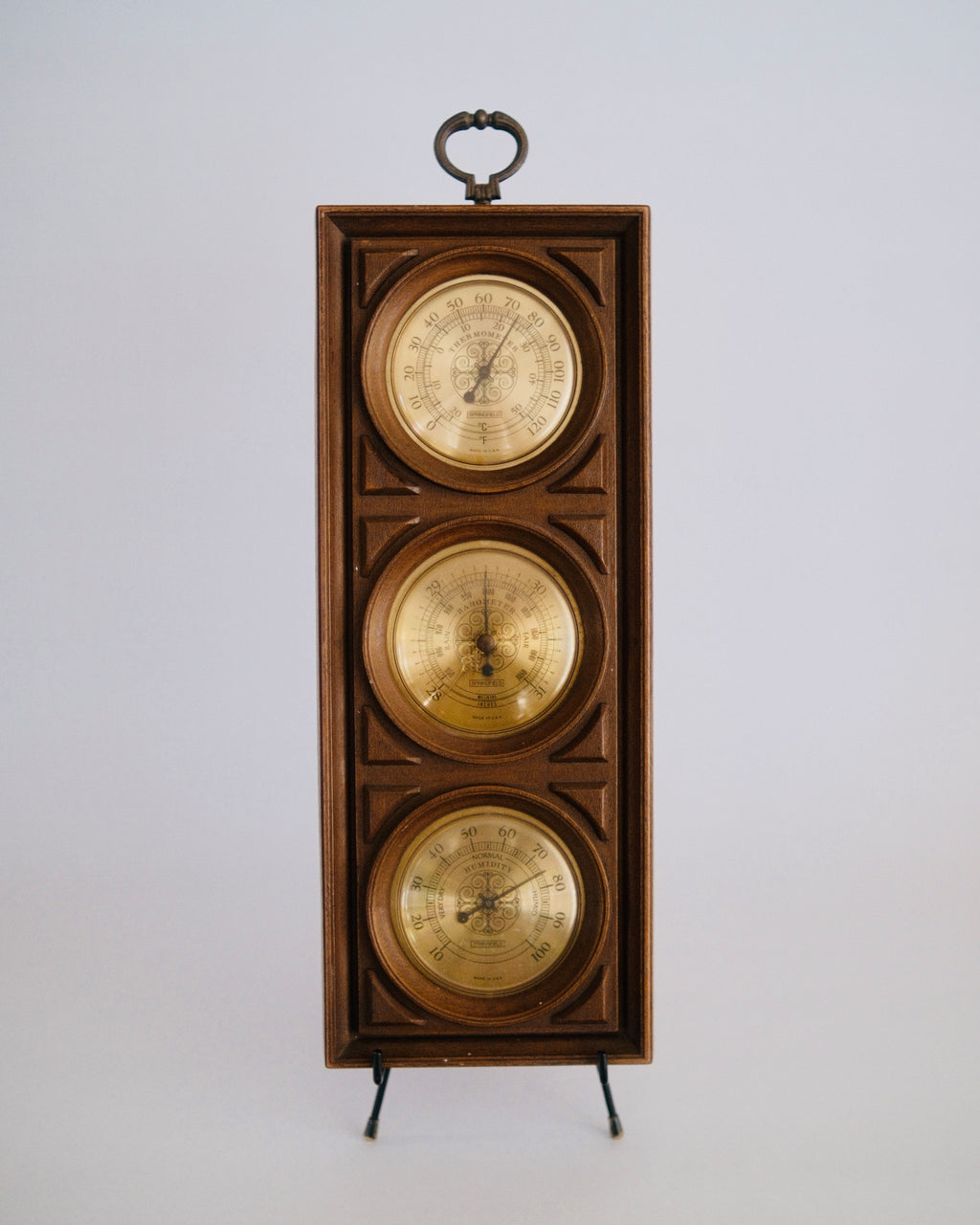 The Barometer | Springfield Carved Wood Wall Weather Station
