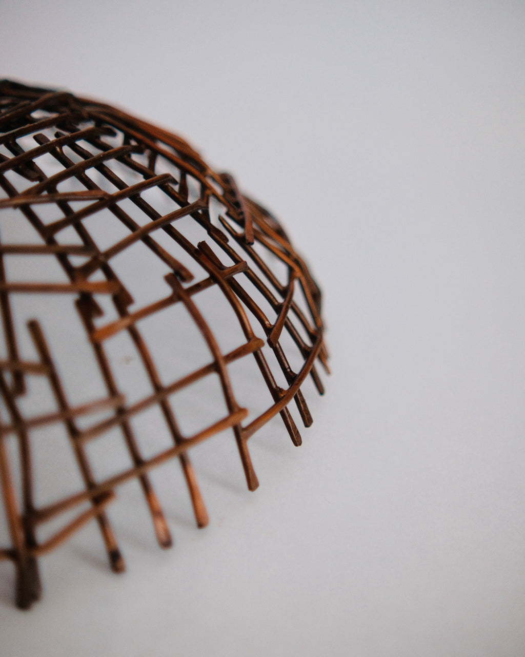 The Iron Nest | Mid-Century Brutalist Welded-Nail Centerpiece Bowl
